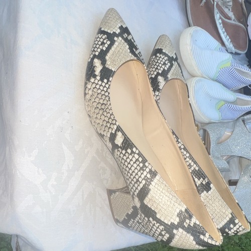 Nine West Women’s Snake Print Leather Block Heel Pumps - photo 3