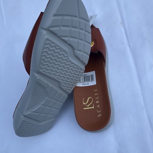 KS Scarlett Women's Brown Size 37 Logo Slide Sandals - photo 3