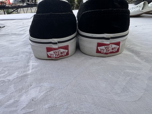 VANS Slip-On Shoes US 6.5 Black/White Canvas - photo 3
