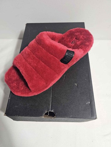 Ugg Fluff You Samba Red Slide Slippers Men 8 / Women 10 - photo 2
