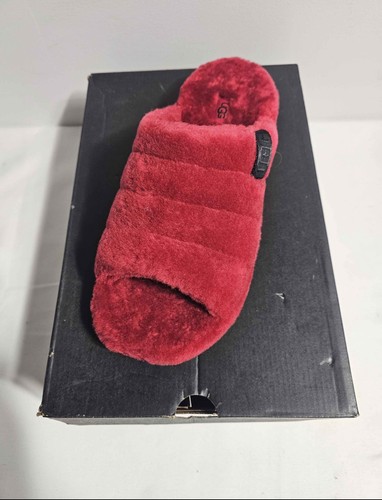 Ugg Fluff You Samba Red Slide Slippers Men 8 / Women 10 - photo 3