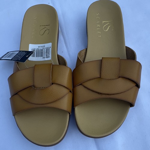 KS Scarlett Women's Brown Woven Slide Sandals US 7 - photo 2