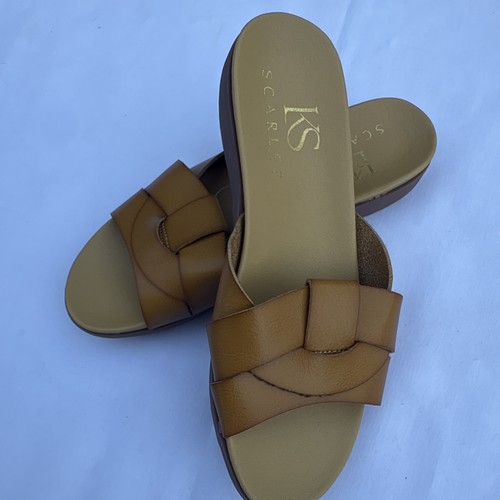 KS Scarlett Women's Brown Woven Slide Sandals US 7 - photo 5