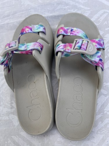 Chaco Women's Gray/Multicolor Tie-Dye Slide Sandals 6.5 - photo 2