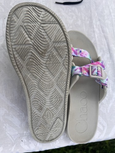 Chaco Women's Gray/Multicolor Tie-Dye Slide Sandals 6.5 - photo 5
