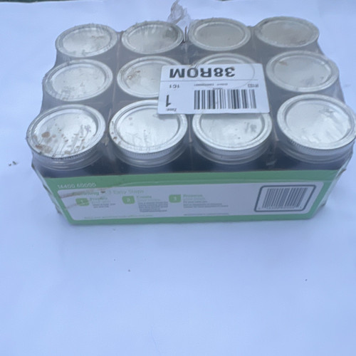 Ball Half Pint 8 oz Clear Glass Mason Jars w/ Lids & Bands 12