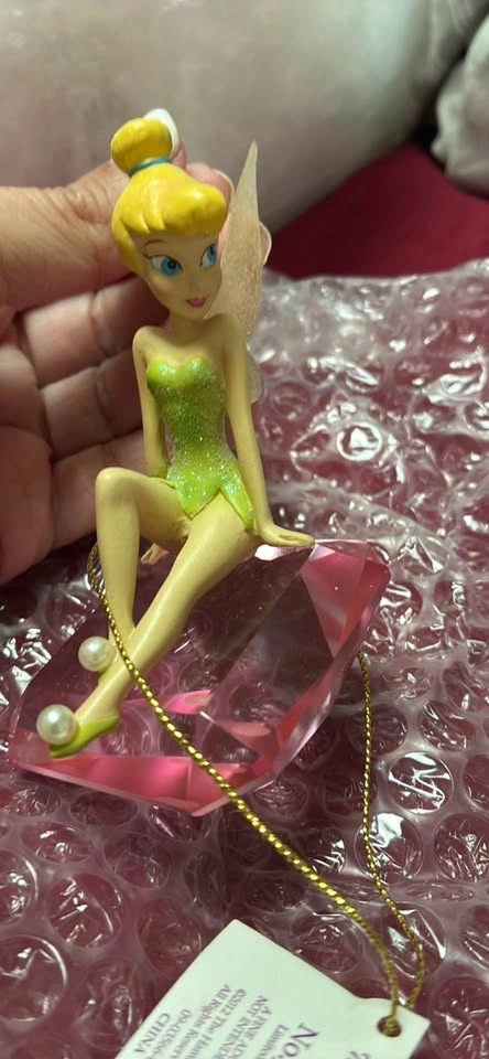 Hamilton Collection Tinker Bell Sparkles Pink Diamond Figurine - photo 2