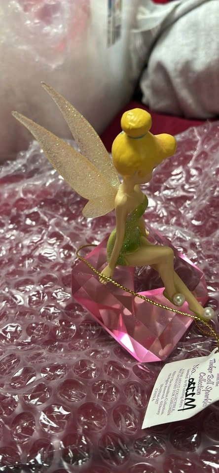 Hamilton Collection Tinker Bell Sparkles Pink Diamond Figurine - photo 3