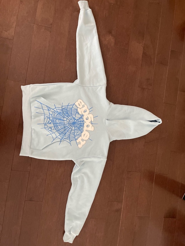 Sp5der Blue Hoodie
