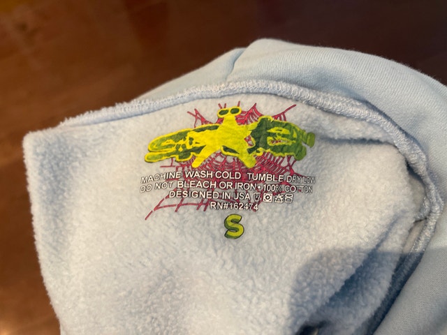 Sp5der Blue Hoodie - photo 2