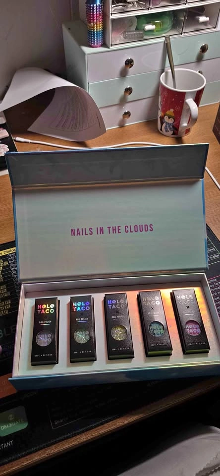 Holo taco unicorn dream collection set with polish