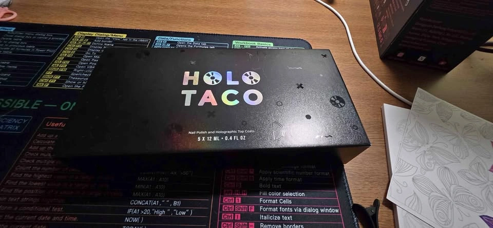 OG holo taco Launch Collection box WITH polishes