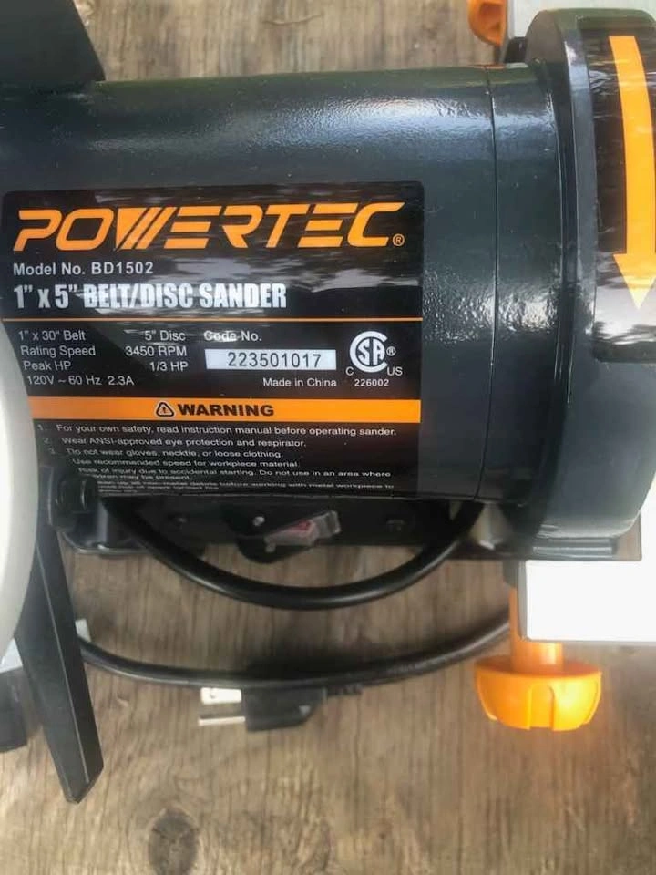 1"x5" belt/disc sander - photo 2