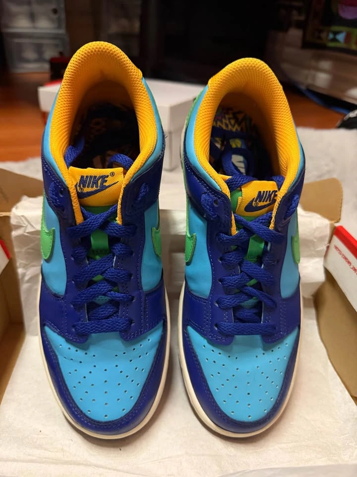 Nike Dunk Low Baltic Blue/Electric Algae - Size 5.5Y - photo 3