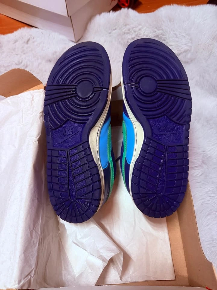 Nike Dunk Low Baltic Blue/Electric Algae - Size 5.5Y - photo 4