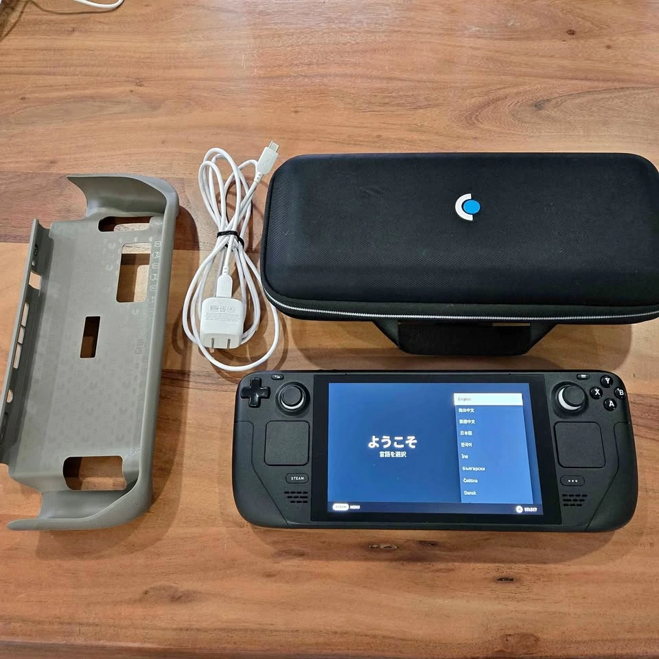 Steam Deck 256GB Mint w/ Case, Grip, and Charger