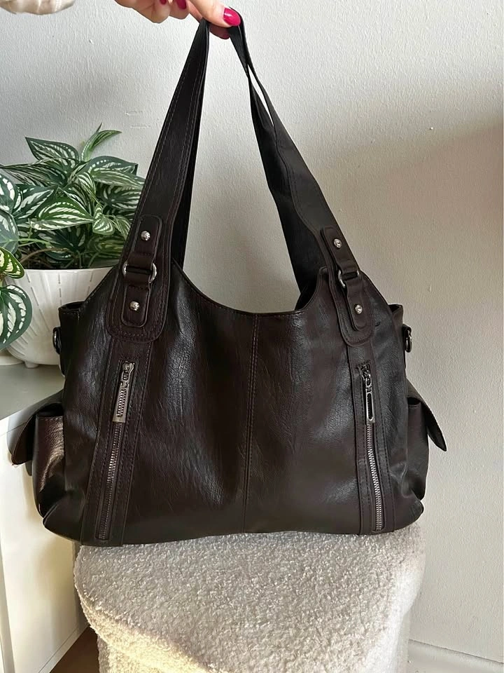 Everyday coffee brown shoulder bag