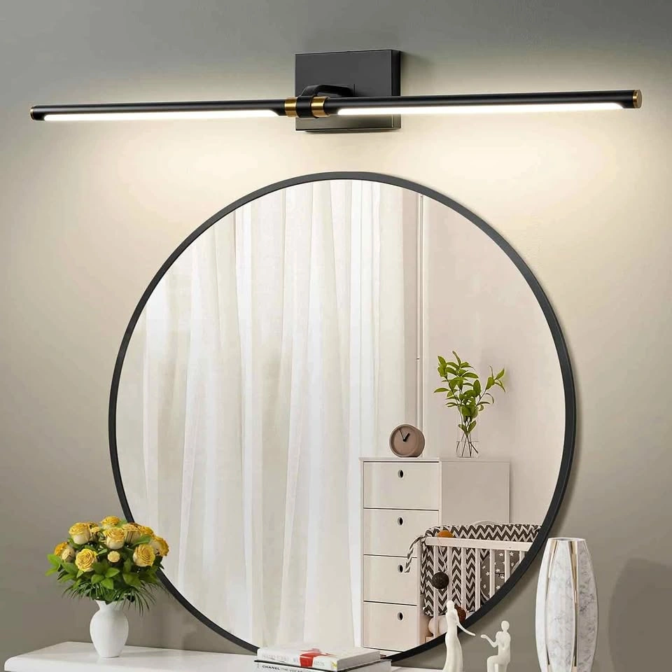 Faziyo 40 Inch Dimmable Black and Gold Vanity Light