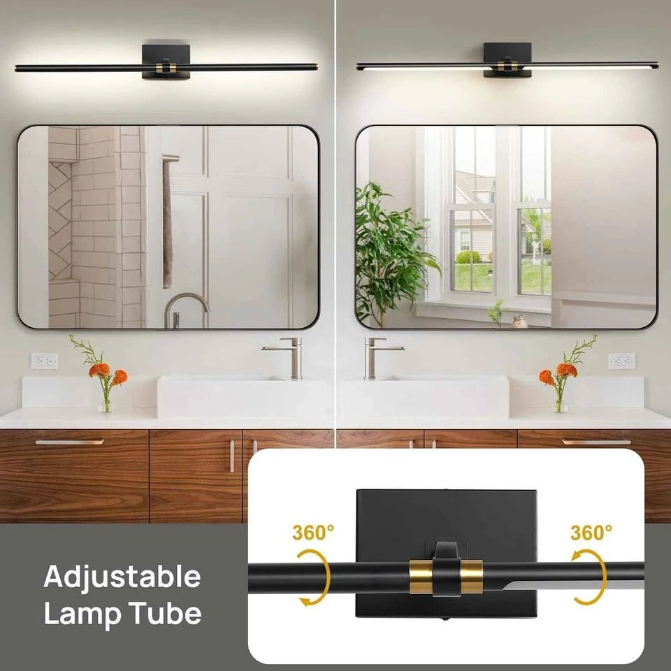 Faziyo 40 Inch Dimmable Black and Gold Vanity Light - photo 2
