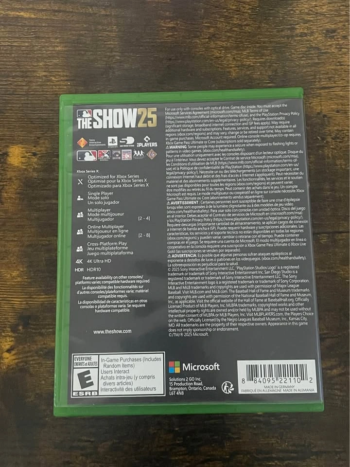 MLB The Show 25 – Xbox Series X | Open Box | Excellent Condition - photo 2
