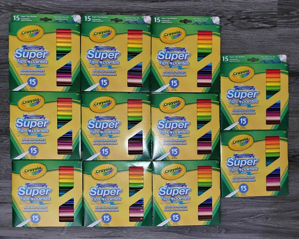 Crayola super tip markers lot