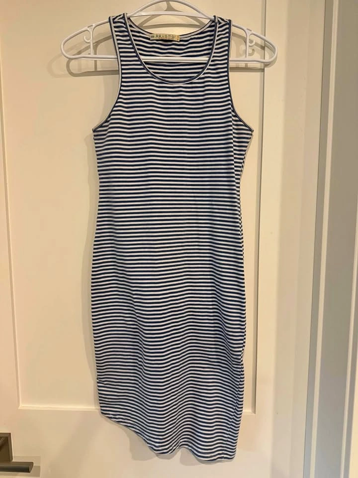 Blue & White striped dress