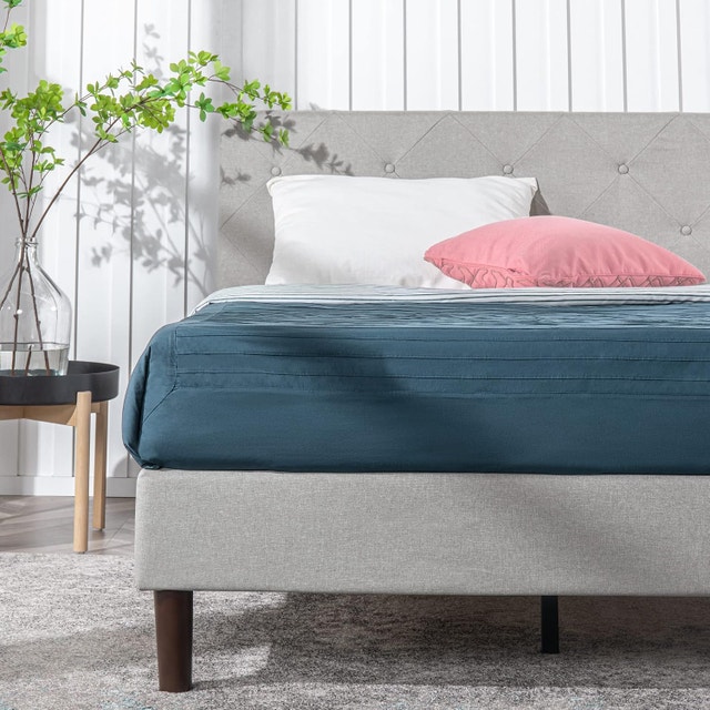 Zinus King Size Upholstered Platform Bed Frame, BRAND NEW SEALED - photo 5