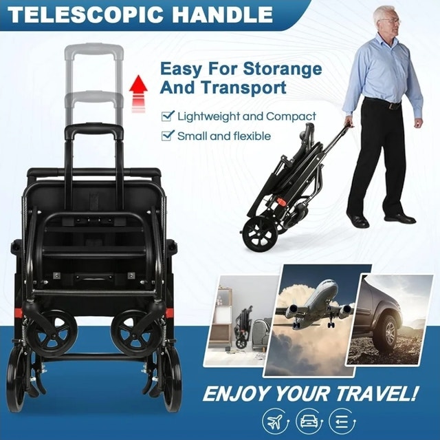 Tripaide Lightweight Folding Transport Travel Wheelchair NEW - photo 2