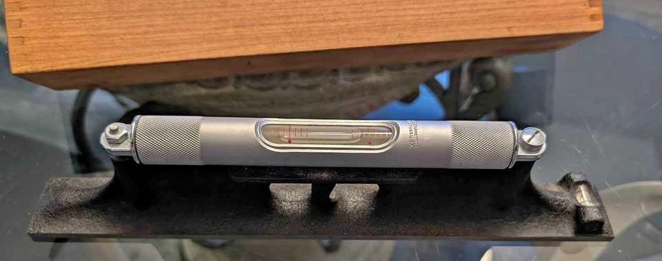 Vintage Starrett 12" Machinists' Level with Case