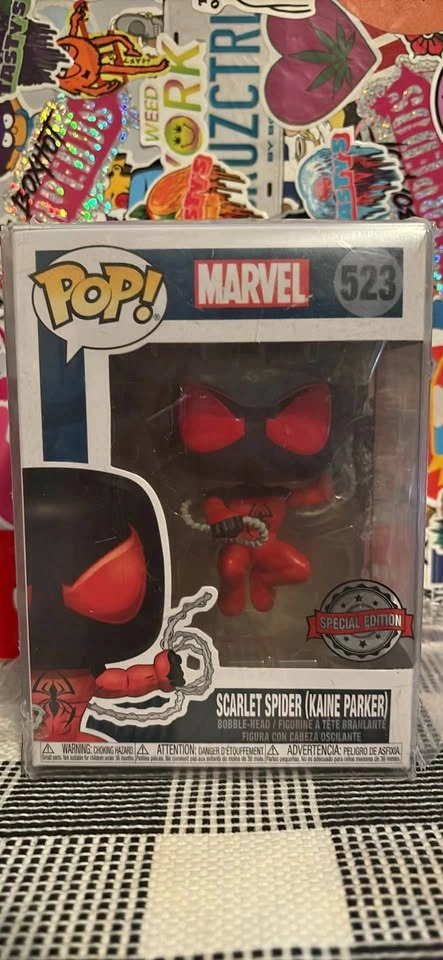 Spider-Man funko pops (Scarlet Spider Kaine Parker & Silk)