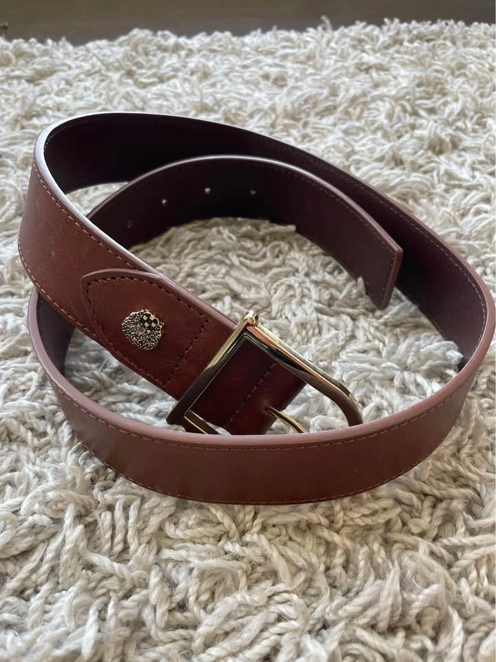 Vince Camuto Women's Smooth Leather Belt with Signature Brown - photo 2
