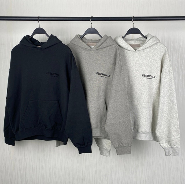 SS22 Essentials Hoodie (Black Velvety) - photo 2
