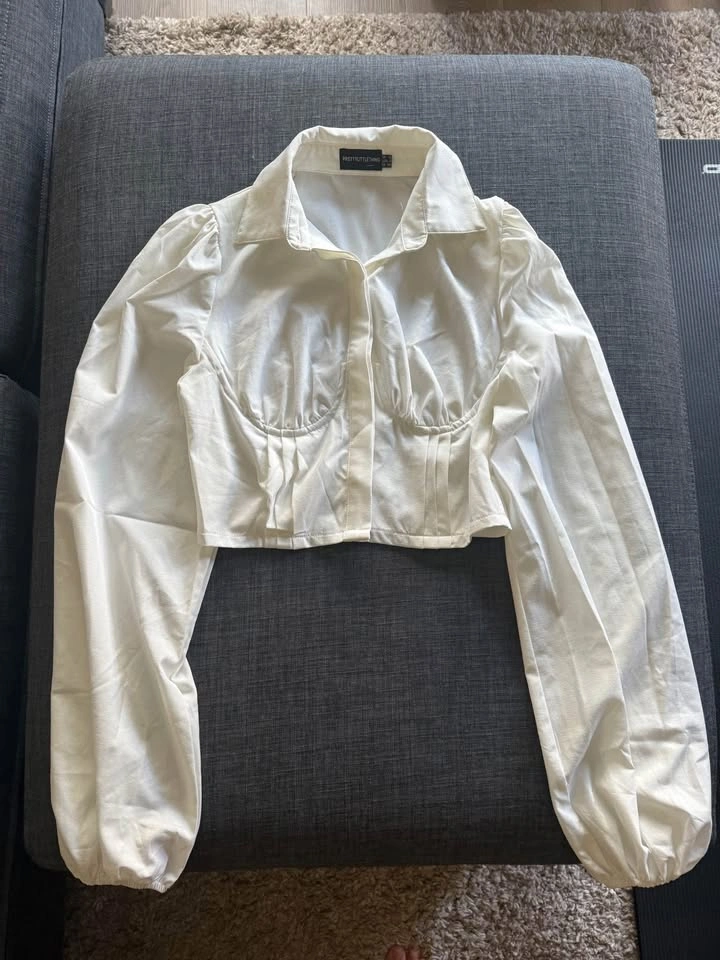 White crop blouse - photo 2