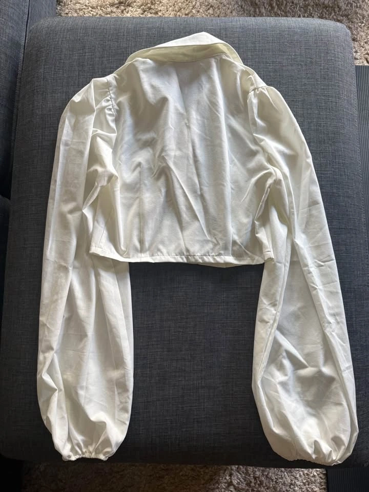 White crop blouse - photo 3