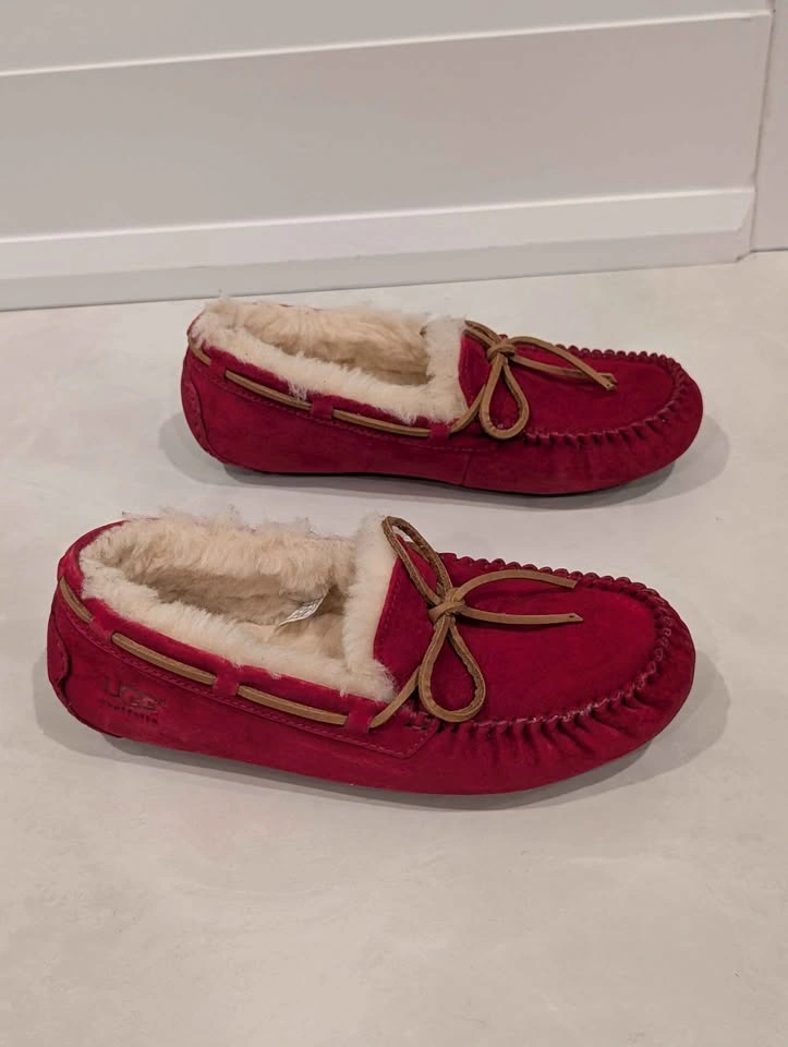UGG Australia Dakota Suede Moccasin Slippers in Jester Red Women - photo 3