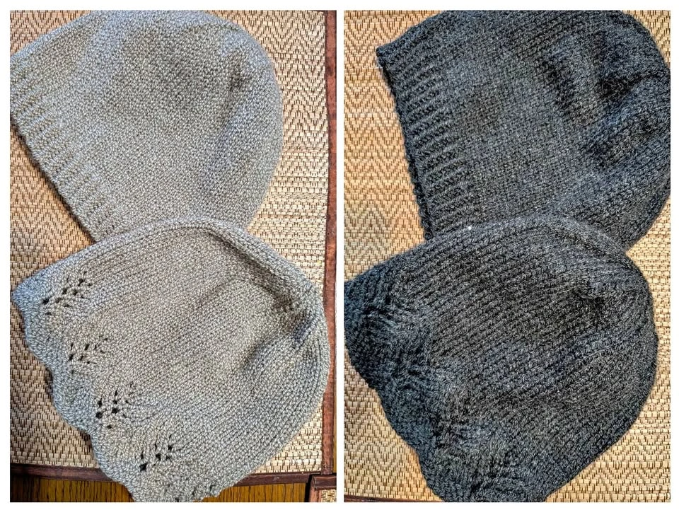 His and hers skull, chemo caps