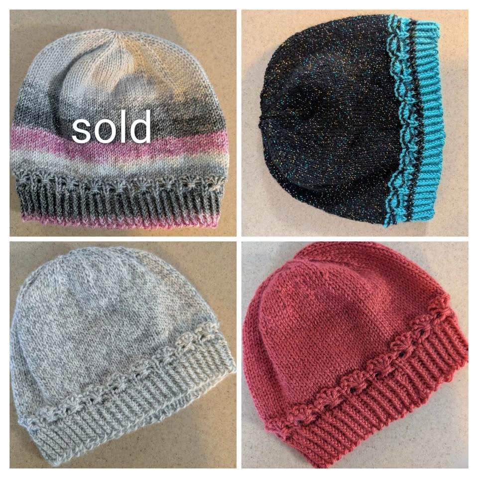 Beanie style skull or chemo caps