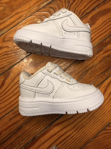 Toddler Nike Air Force 1 EasyOn Shoes 'Triple White' Size 2C