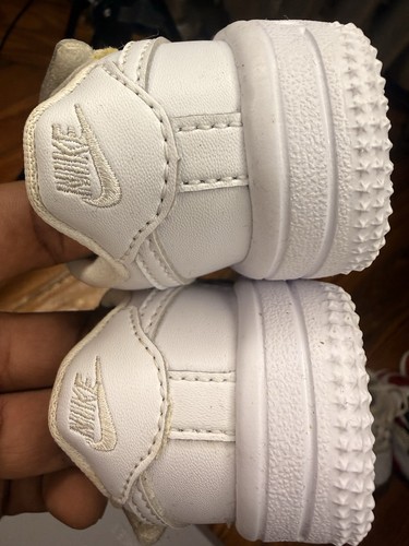Toddler Nike Air Force 1 EasyOn Shoes 'Triple White' Size 2C - photo 4