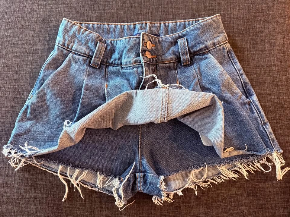 Denim skirt shorts - photo 2