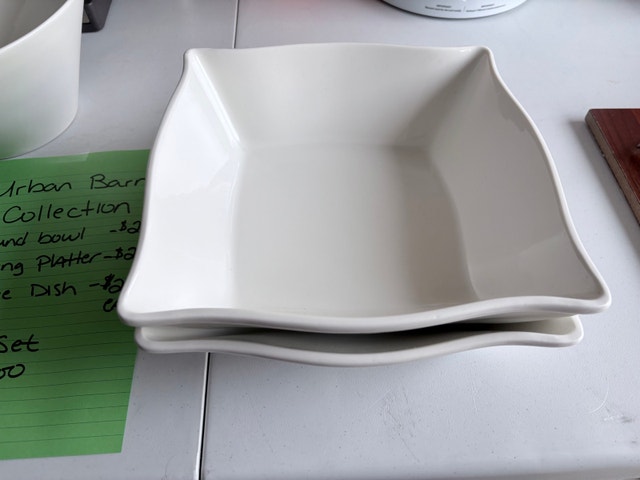 Urban Barn Porcelain Serving Dishes