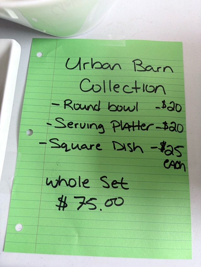 Urban Barn Porcelain Serving Dishes - photo 4