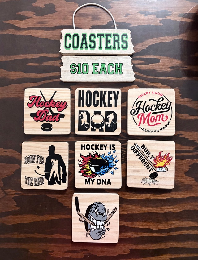 Hockey Coasters