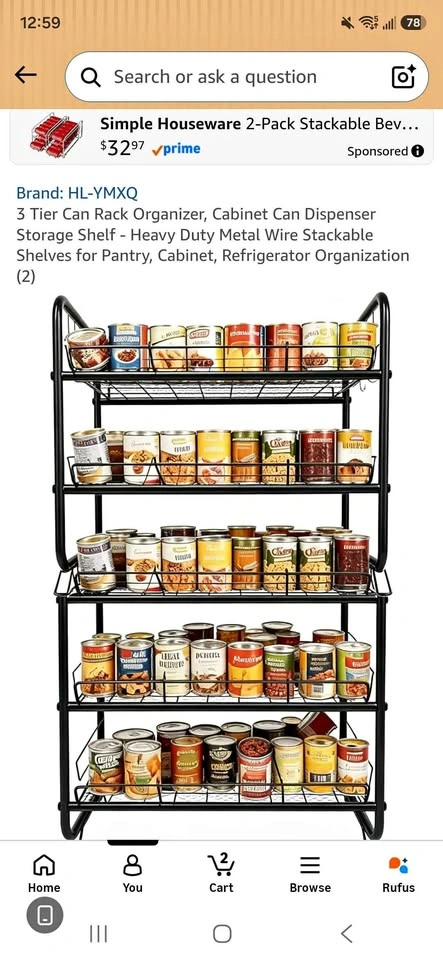 Can Rack Organizer
