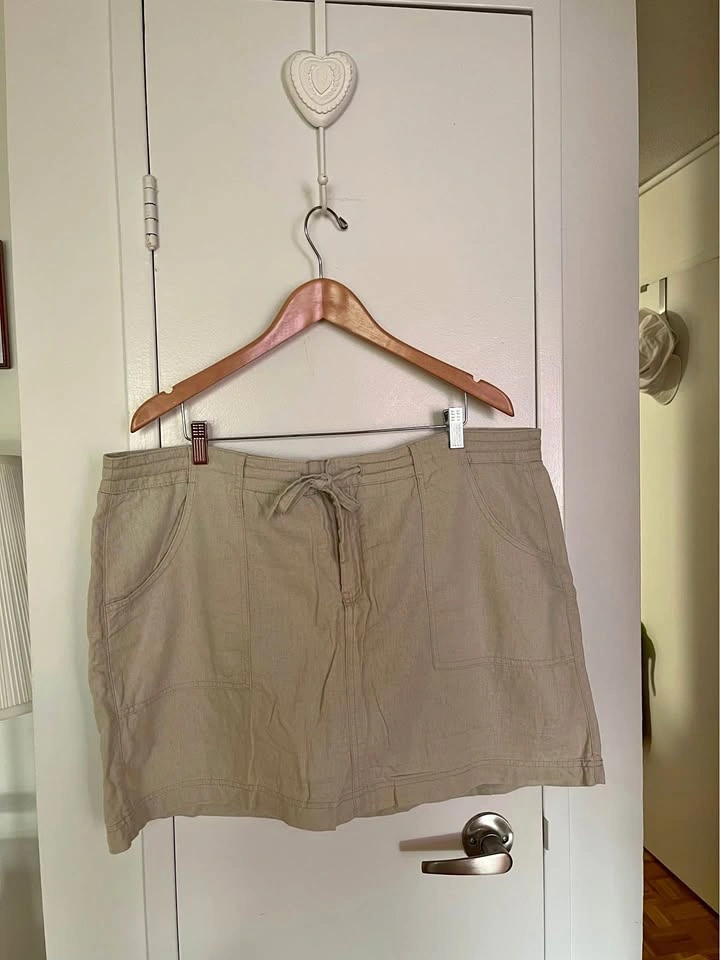 Reitmans Beige Linen Skort