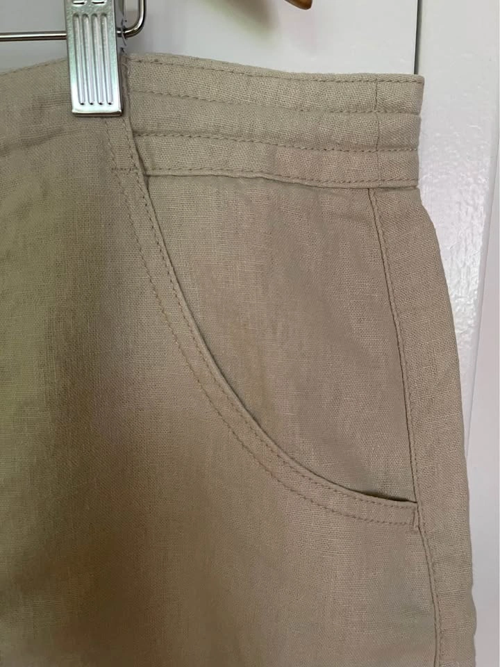 Reitmans Beige Linen Skort - photo 4