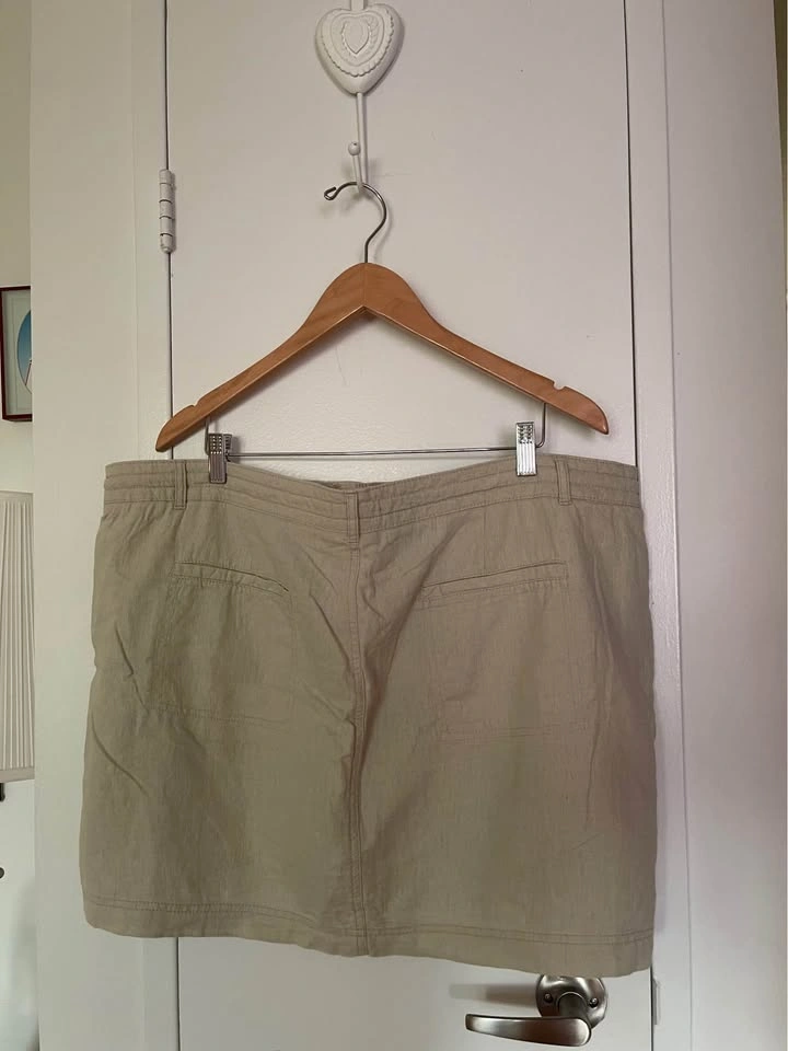 Reitmans Beige Linen Skort - photo 5