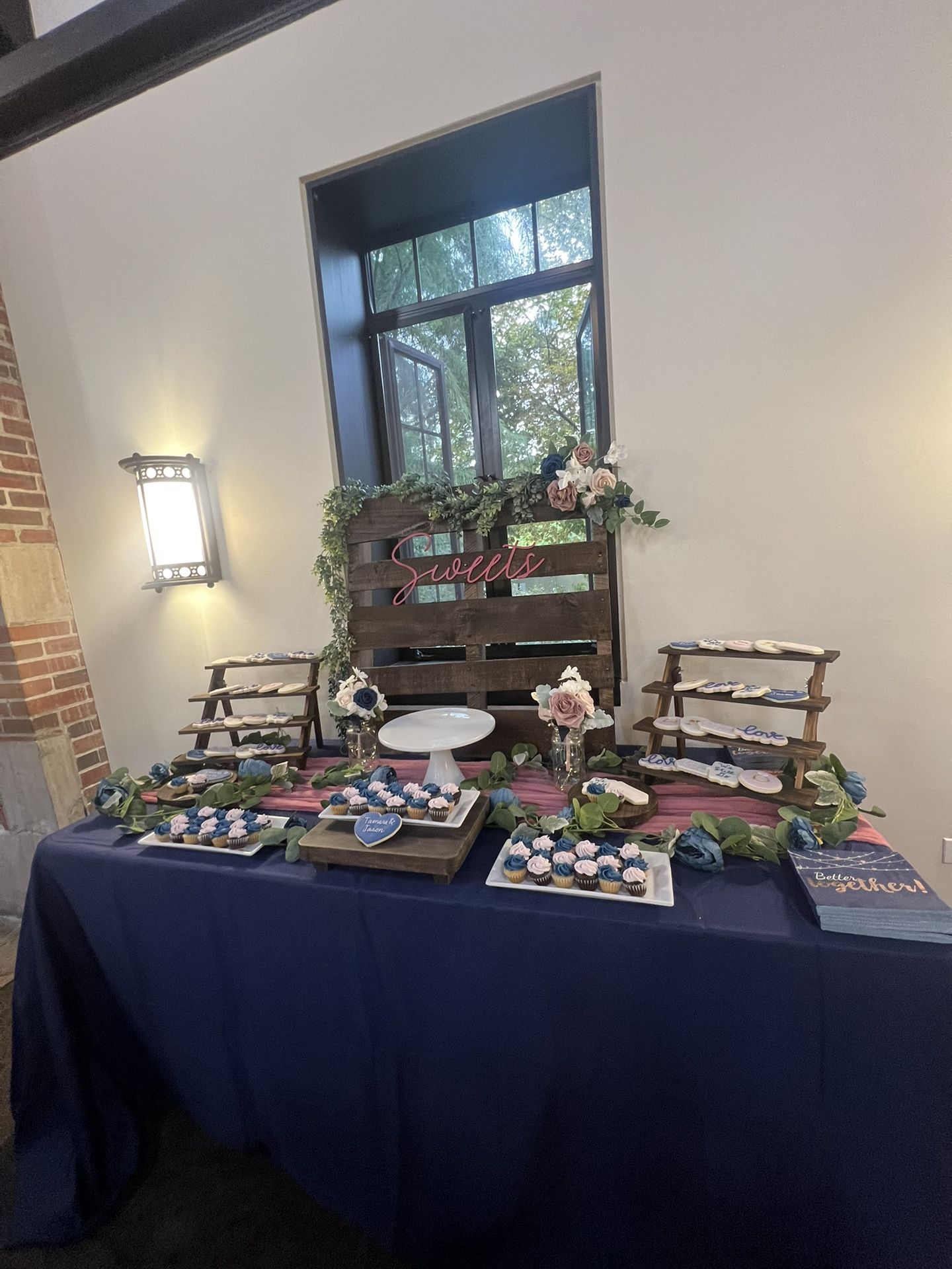 Stained Wood Pallets -Table Seating Chart- Sweets Table - photo 2