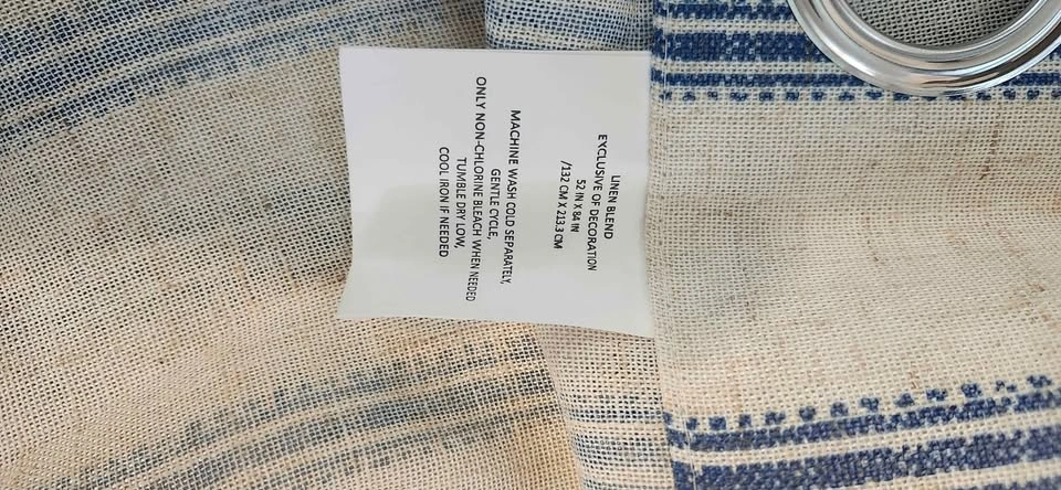 DriftAway Farmhouse Linen Blend Blackout Curtains 84 Inches - photo 4