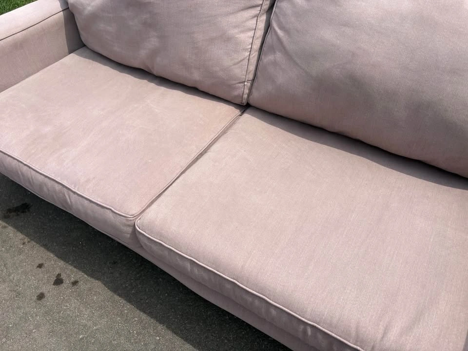 Taupe 2 Piece Sofa Set - 3 Seater and Love Seat - Free Delivery - photo 5
